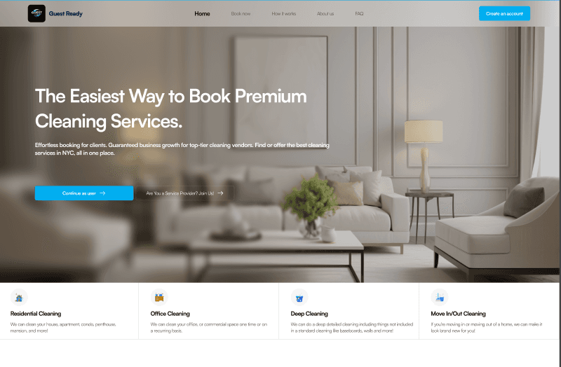 Booking Management Website